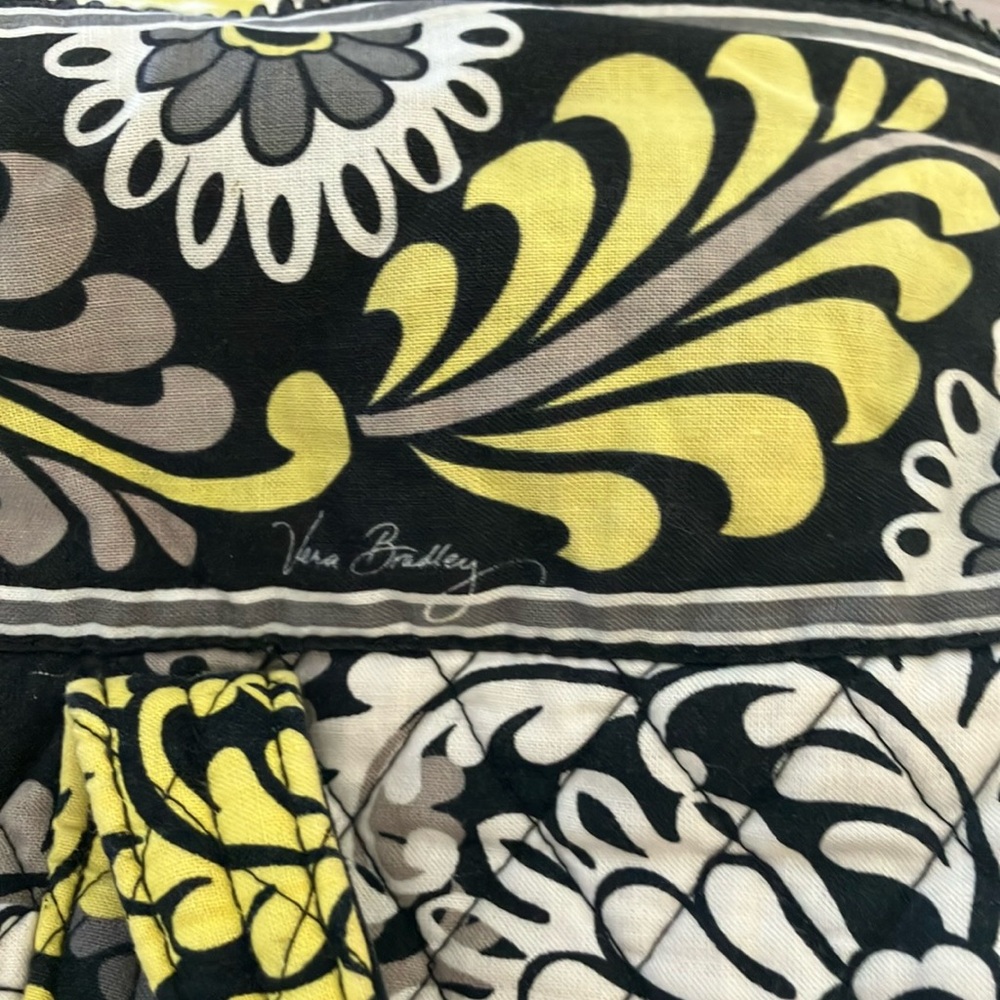 Vera Bradley Floral Black and Yellow Women's Miller  Bag - Picture 13 of 16